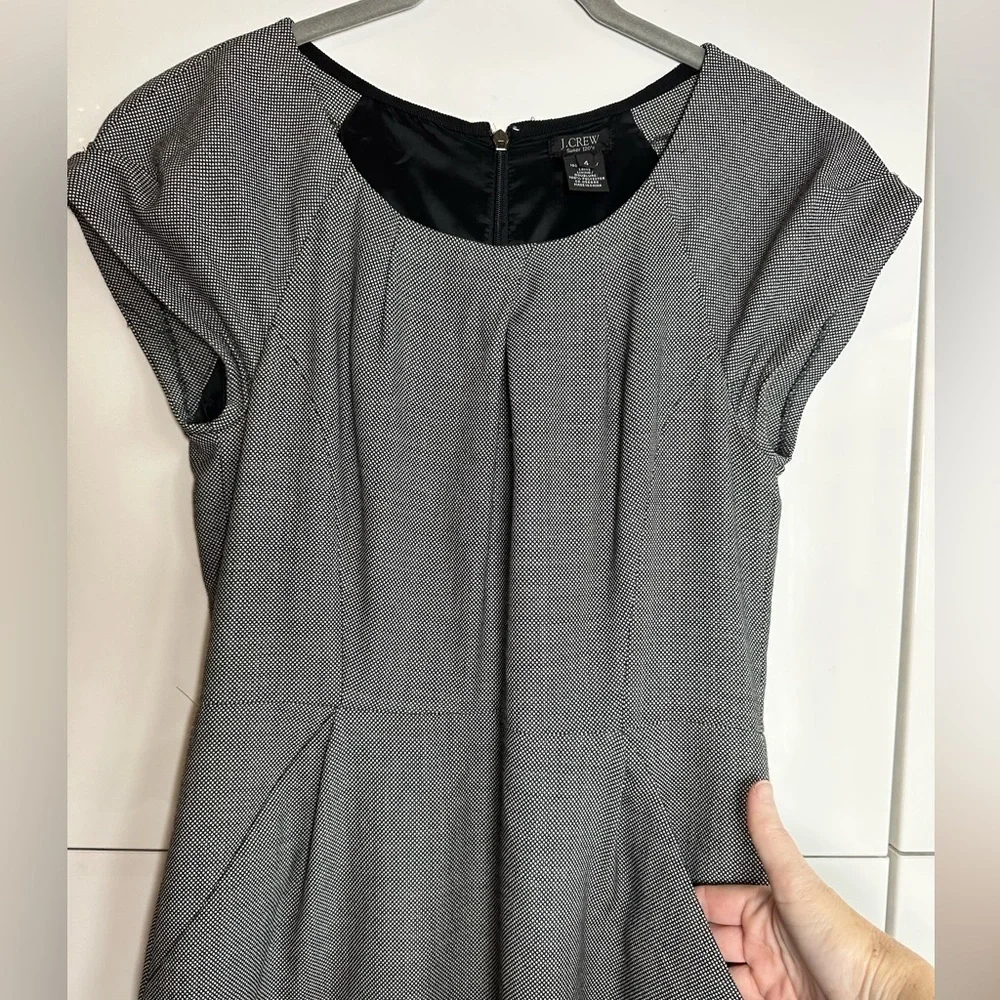 J. Crew Womens 4 Super 120s Wool Cap Sleeve Sheath Dress Career Work
